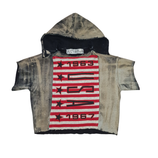 "USA63" Half hoodie